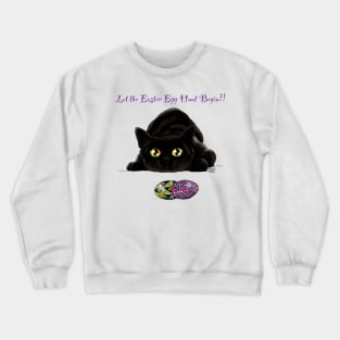 Easter Egg Hunt Kitty Crewneck Sweatshirt